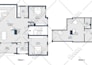 do clean 2d floor plan for real estate marketing purpose