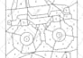 create color by number page for children
