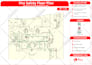 draw evacuation plan, escape route maps, fire safety diagram