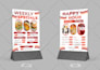 create menu and table tent design
