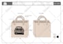 do a sketch and tech pack of tote bag design