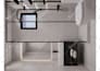 do interior design and 3d rendering for bedroom living room and kitchen