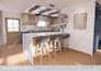 design a modern kitchen or bathroom with  3d renders