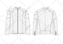 draw fashion flat  sketch and technical illustrations