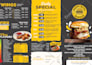 create nice and clean table tent or table menu, restaurant menu for you