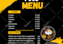 design menu card, food menu, restaurant menu, modern menu
