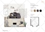 design mood board interior with shopping list