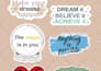 design printable typography motivation inspiration stickers
