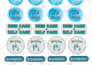 design customized a4 sticker sheet
