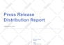 press release writing and press release distribution