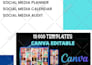provide 10 000 predesigned instagram canva template bundle