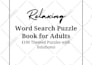 create KDP ready word search puzzle book for amazon publishing