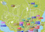 design a premium festival, event or tourism vector map illustration