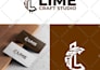 create modern minimalist business logo design with branding