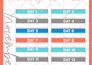 design minimalist planner, journal and workbook