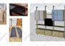 interior design, furniture shopping list, 3d render