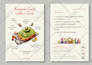 draw food and drink illustration for you