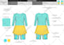 create a activewear design and tech packs