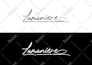 create modern scripted, signature, handwritten, luxe feminine, feminine logo