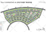 create a modern map design or site plan