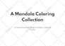 create mandala art coloring book pages as PDF