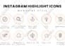 create monoline instagram highlight icons