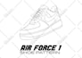 make you an air force 1 shoe pattern