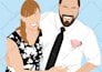 draw couple portrait illustration