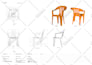 provide technical drawing especially chairs design