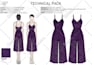 make your professional fashion tech pack for production