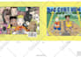do children, comic, coloring book layout design