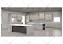 kitchen and bathroom using 2020 design with 3d renders