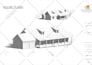 draw architectural 2d floor plan house plan in autocad