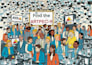 illustrate search and find drawing like where is waldo