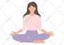 draw flat yoga pose, workout, fitness illustration of people