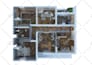 design office interior layout and realistic 3d rendering