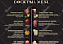 design wedding set menu, drinks menu, bar menu