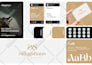 do custom minimalist logo design and full brand identity kit