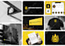 design brand logo, branding kit and brand identity