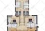 draw a 2d colored floor plan in illustrator or photoshop