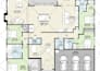 do 2d floor plan, furniture, color, textured plan for airbnb