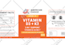 do product label design, supplement label with 3d mockup