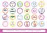 creat printready cupcake topper and tags for etsy and others