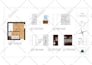 create 2d kitchen plan and bathroom plan with elevations