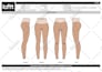 design activewear techpack with technical drawing and flat sketch