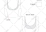 draw fashion or apparel flat sketch and tech pack
