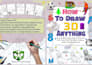 create KDP interior drawing book step by step for all drawing topics and ages