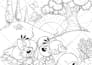 send 400 cartoon colouring pages for children
