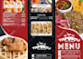 design editable stunning restaurant flyers, menus, trifold menus