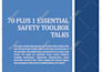 create health and safety or environmental toolbox talks